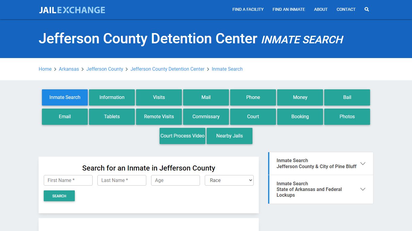 Jefferson County Detention Center Inmate Search - Jail Exchange